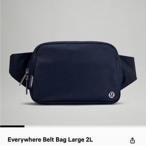 Lululemon Everywhere Navy Belt Bag Large 2L